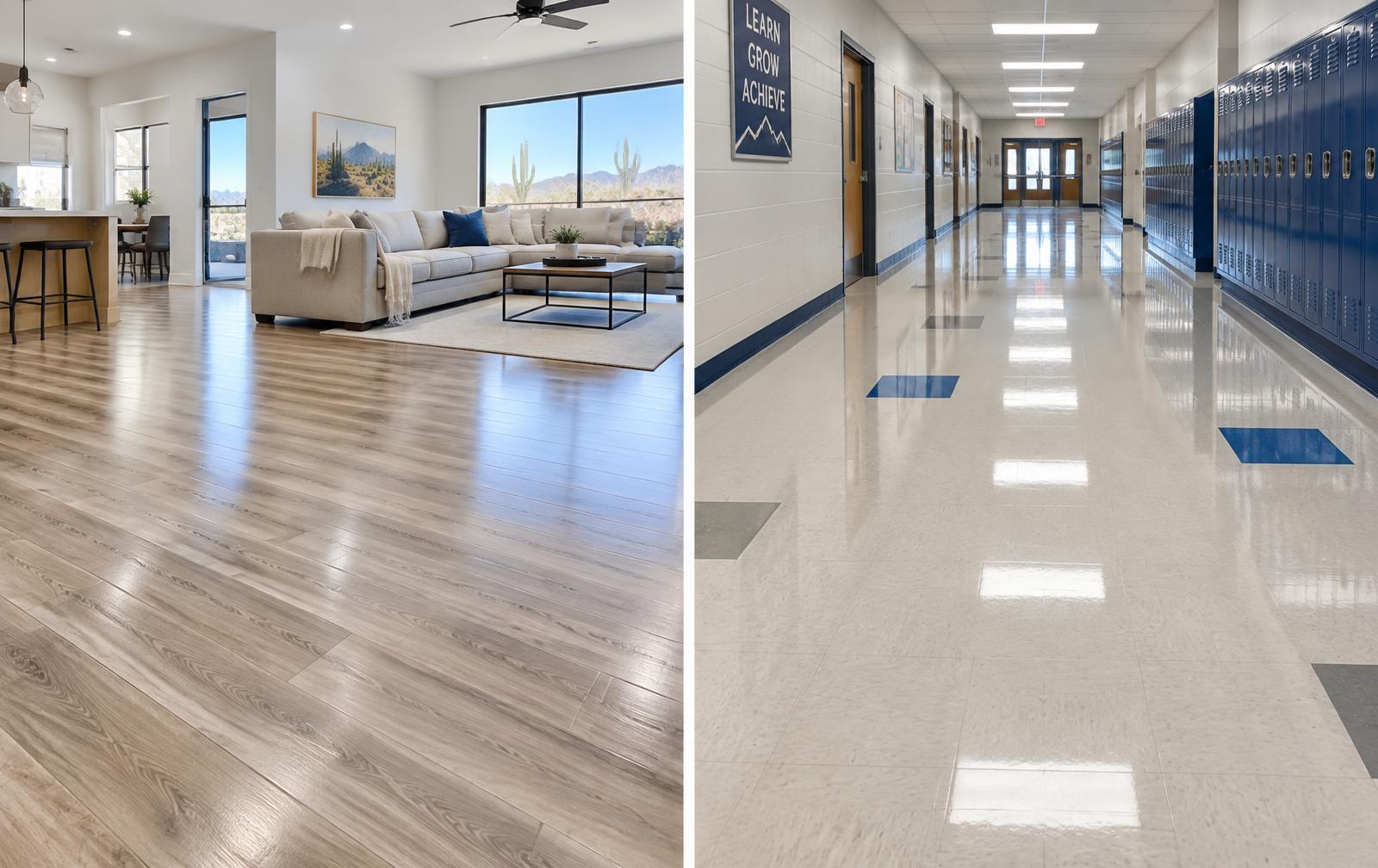 LVT and VCT Floor Cleaning in Phoenix & Scottsdale, AZ by Phoenician Tile Restoration
